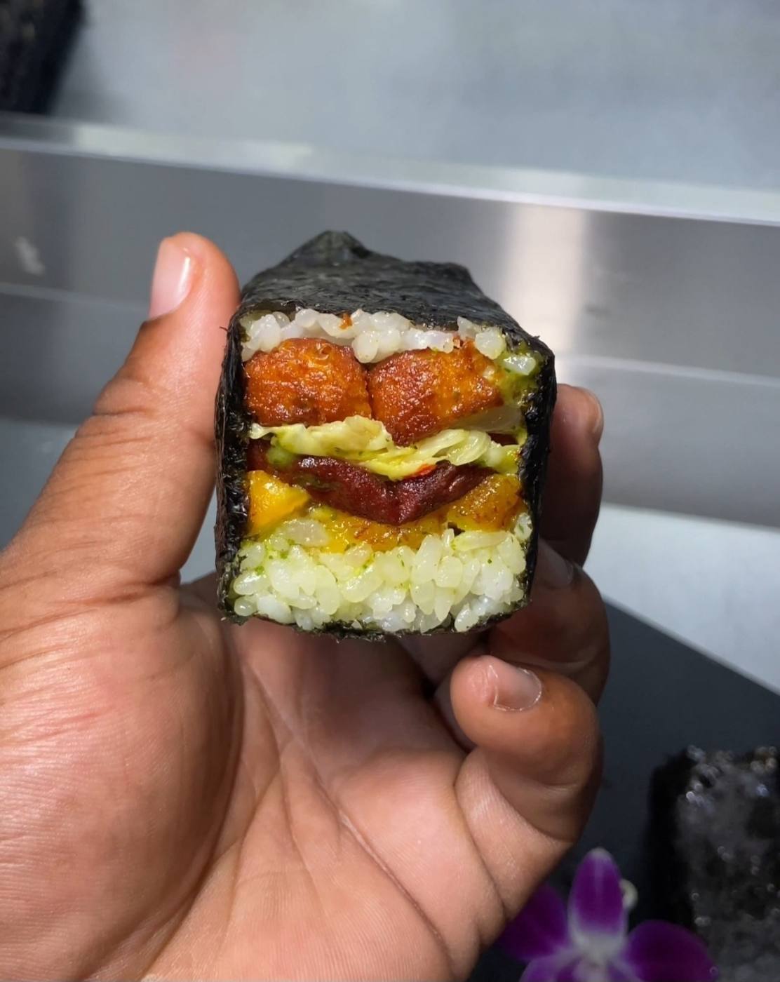 TropSubi sushi sandwich
